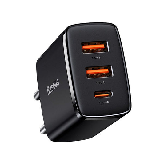 Caricabatterie 30W Multiport Baseus (2x USB + Type-C)