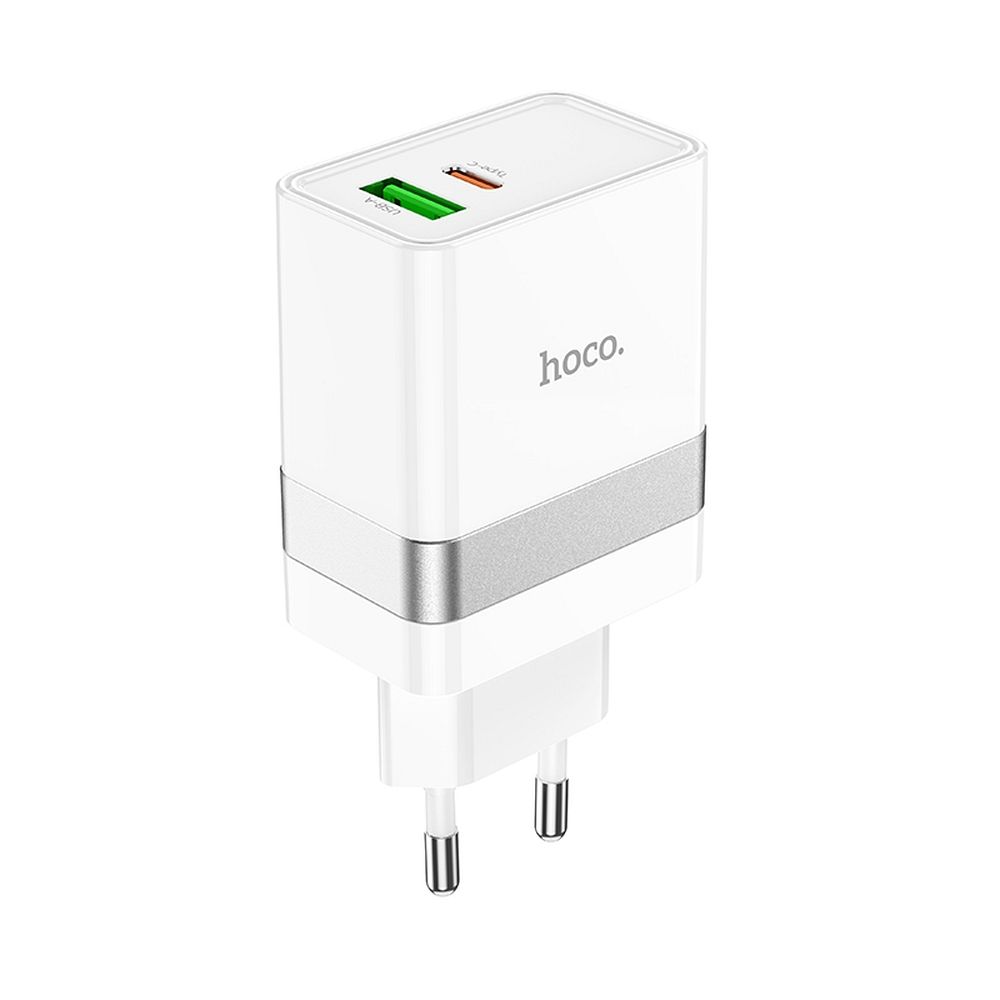 Caricabatterie 30W Multiport Hoco (USB + Type-C)